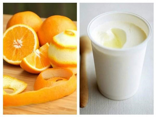 Cách làm trắng da tay, mặt bằng sữa chua và cam