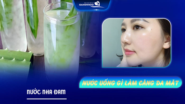 Uống gì để căng da mặt