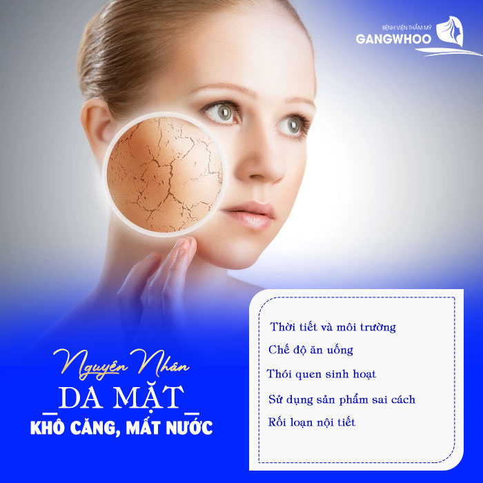Da Mặt Bị Khô Căng