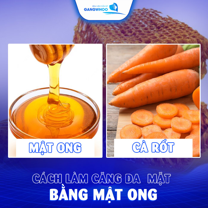 cách làm căng da mặt bằng mật ong