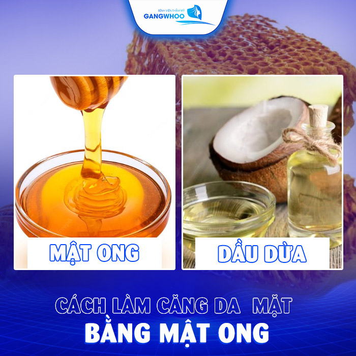cách làm căng da mặt bằng mật ong
