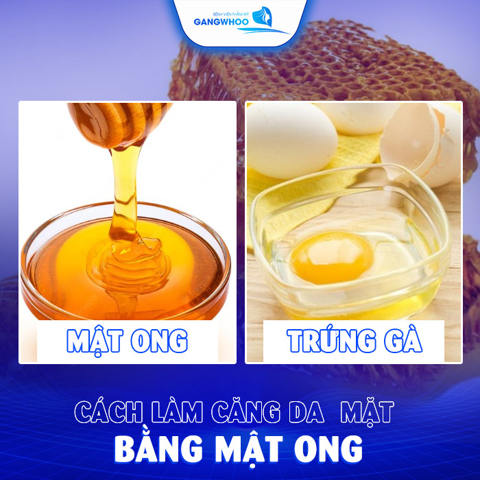 cách làm căng da mặt bằng mật ong