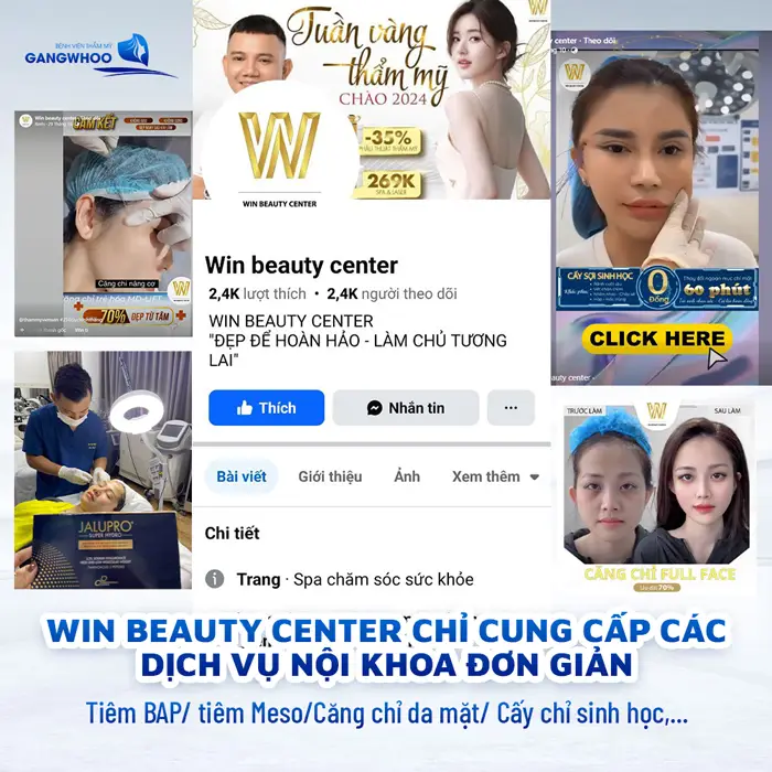 Win Beauty Center Lấy Cắp Hình Ảnh Video Của Gangwhoo Lừa Đảo Khách Hàng