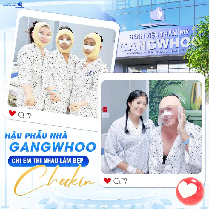 Khách hàng trải nghiệm dịch vụ tại Bệnh viện Thẩm mỹ Gangwho